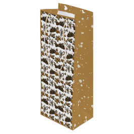 Kerstsnoepjes- Coco (stevige) wijnzak Wijn Cadeautas