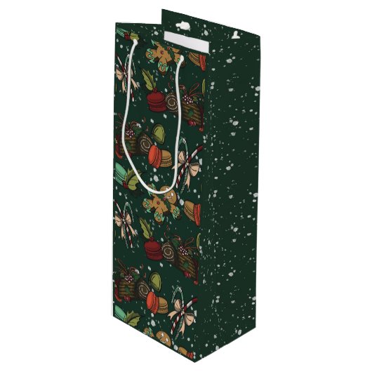 Kerstsnoepjes - Den (Kleur) Wijn Cadeautas (Voorkant Gekanteld)