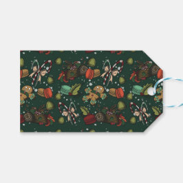 Kerstsnoepjes - Dennen (Kleur) Cadeaulabel