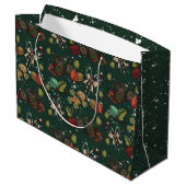 Kerstsnoepjes - Dennen (Kleur) Groot Cadeauzakje (Achterkant Gekanteld)