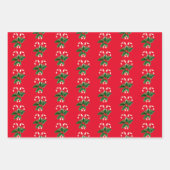 kerstsnoepjes en Holly Inpakpapier Vel (Voorkant 2)