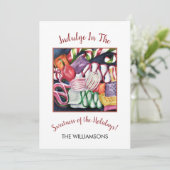 kerstSnoepjes Feestdagenkaart (Staand voorkant)