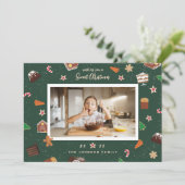 Kerstsnoepjes Foto Kerstkaart (Staand voorkant)