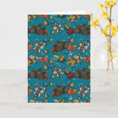 Kerstsnoepjes - Ijs (Kleur) Kaart (Gele Bloem)