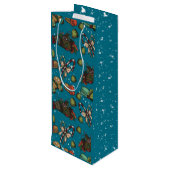 Kerstsnoepjes - Ijs (Kleur) Wijn Cadeautas (Achterkant Gekanteld)