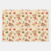 Kerstsnoepjes Inpakpapier Vel (Voorkant)