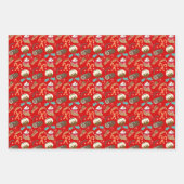 kerstsnoepjes Jule logge Inpakpapier Vel (Voorkant 3)