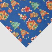 kerstsnoepjes, kaarsen en bomen tissuepapier (Detail)