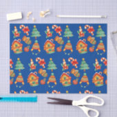 kerstsnoepjes, kaarsen en bomen tissuepapier (Craft)