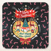 kerstSnoepjes Kartonnen Onderzetters (Voorkant)
