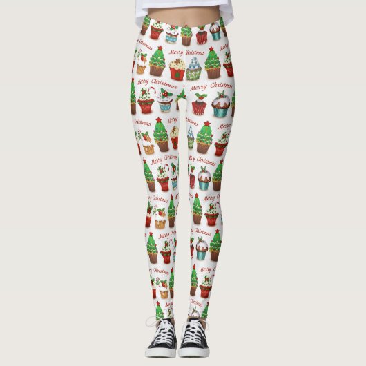 kerstsnoepjes leggings (Voorkant)