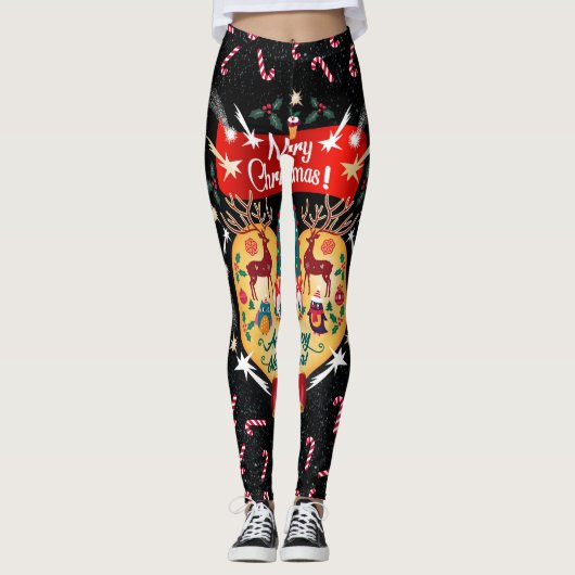 kerstSnoepjes Leggings (Voorkant)