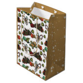 Kerstsnoepjes Medium Cadeauzakje (Achterkant Gekanteld)