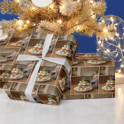Kerstsnoepjes Met Hondenneus Cadeaupapier (Feestdagen)