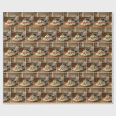 Kerstsnoepjes Met Hondenneus Cadeaupapier (Vlak)