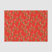 kerstsnoepjes met kerstcadeautjes tissuepapier (Voorkant)