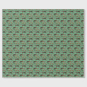 Kerstsnoepjes- Mint (Kleur) Cadeaupapier (Vlak)