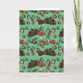 Kerstsnoepjes- Mint (Kleur) Kaart