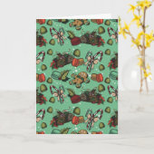 Kerstsnoepjes- Mint (Kleur) Kaart (Gele Bloem)