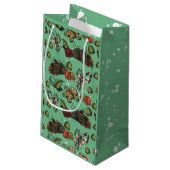 Kerstsnoepjes- Mint (Kleur) Klein Cadeauzakje (Achterkant Gekanteld)