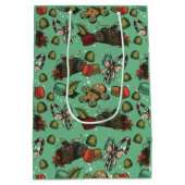 Kerstsnoepjes- Mint (Kleur) Medium Cadeauzakje (Achterkant)
