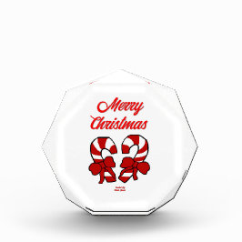 kerstsnoepjes Octagonal Photo Block Fotoblokken