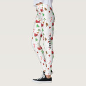 Kerstsnoepjes op Maat Leggings (Links)