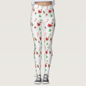 Kerstsnoepjes op Maat Leggings (Voorkant)