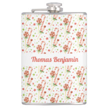 Kerstsnoepjes Patroon Gepersonaliseerde Fles