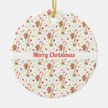 Kerstsnoepjes Patroon Gepersonaliseerde Ornament