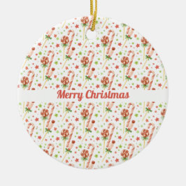 Kerstsnoepjes Patroon Gepersonaliseerde Ornament