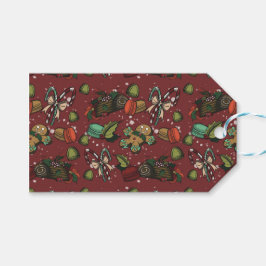 Kerstsnoepjes- Pepermunt (Kleur) Cadeaulabel