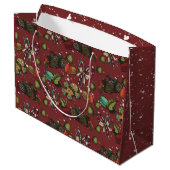 Kerstsnoepjes- Pepermunt (Kleur) Groot Cadeauzakje (Achterkant Gekanteld)