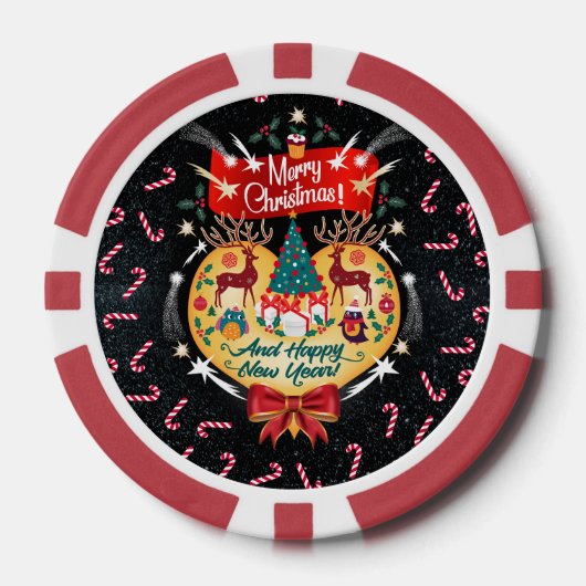 kerstSnoepjes Poker Chips (Voorkant)