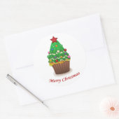 kerstsnoepjes ronde sticker (Envelop)