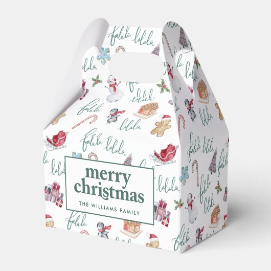 Kerstsnoepjes & Sneeuwmannen Bedankdoosjes (Achterkant)