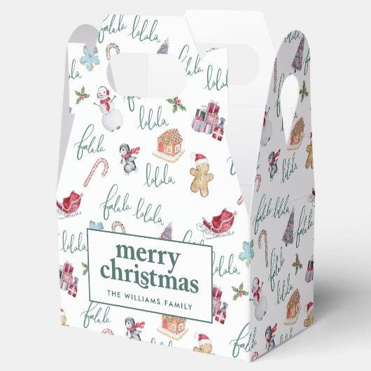 Kerstsnoepjes & Sneeuwmannen Bedankdoosjes (Geopend)