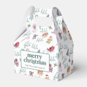 Kerstsnoepjes & Sneeuwmannen Bedankdoosjes (Voorkant Zijde)