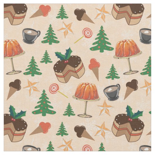 kerstsnoepjes stof (Close Up)