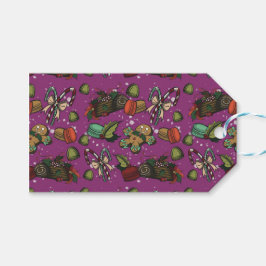 Kerstsnoepjes- Suikerpruim (Kleur) Cadeaulabel
