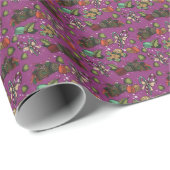 Kerstsnoepjes- Suikerpruim (Kleur) Cadeaupapier (Rol Hoek)
