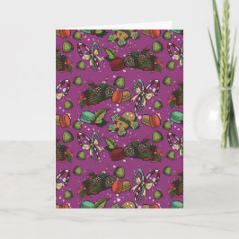 Kerstsnoepjes- Suikerpruim (Kleur) Kaart