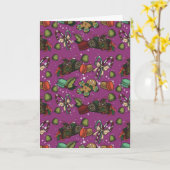 Kerstsnoepjes- Suikerpruim (Kleur) Kaart (Gele Bloem)