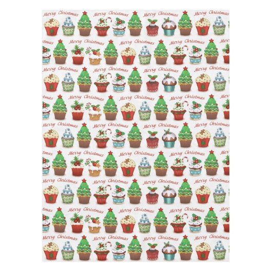 kerstsnoepjes tafelkleed (Voorkant)