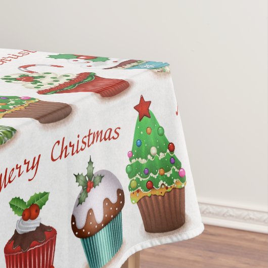 kerstsnoepjes tafelkleed (Voorbeeld)