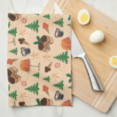 kerstsnoepjes theedoek (Quarter Fold)