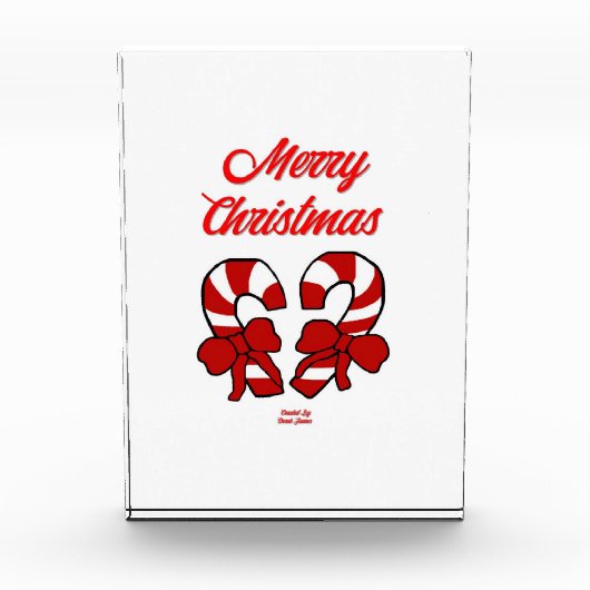 kerstsnoepjes Verticaal fotoblok (Voorkant)