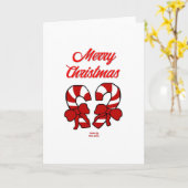 kerstsnoepjes Verticaal Wenskaart Kaart (Gele Bloem)