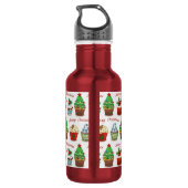 kerstsnoepjes waterfles  (Achterkant)