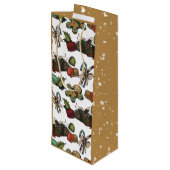 Kerstsnoepjes Wijn Cadeautas (Achterkant Gekanteld)